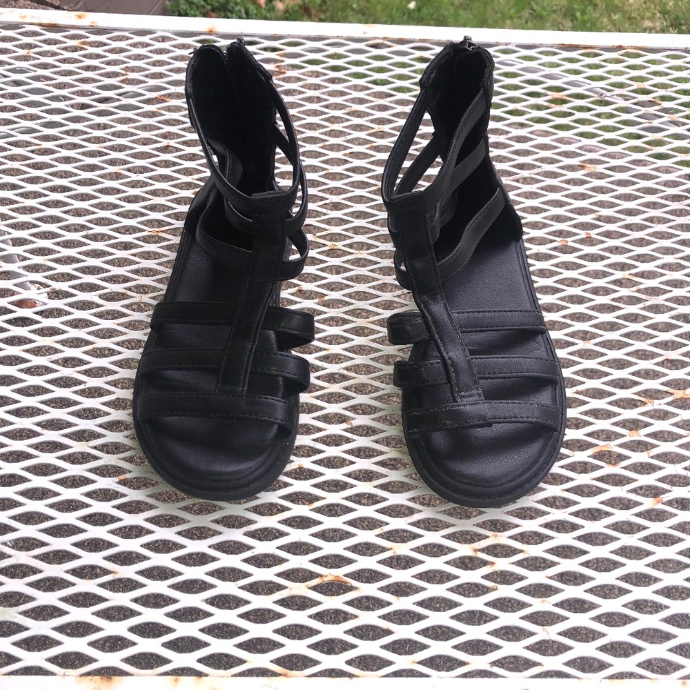 SHEIN girls black  gladiator sandals